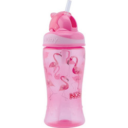 Nuby Flip-it Ποτήρι Εκμάθησης Ροζ 360ml