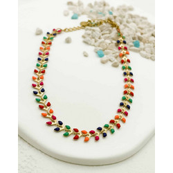 Βραχιόλι Ποδιού Gold Multicolor Summer ΚΩΔ: AK106