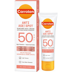 Carroten Anti Age Spot Αντηλιακή Κρέμα Προσώπου Αντιγηραντική Κατά των Πανάδων SPF50 50ml