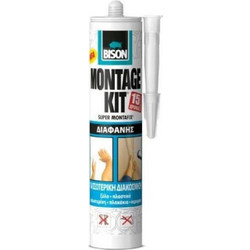 BISON MONTAGE KIT ΔΙΑΦΑΝΗ ΦΥΣΙΓΓΑ 310ml (6303208)