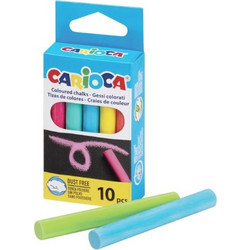 Κιμωλίες Carioca Πολύχρωμες σε Κουτί 10 τεμάχια