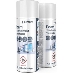 GEMBIRD FOAM LCD CLEANING KIT (FLAMMABLE) 400ML