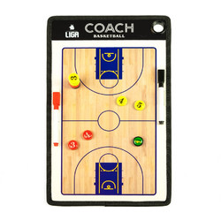 ΠΙΝΑΚΑΣ ΤΑΚΤΙΚΗΣ ΜΠΑΣΚΕΤ 23cm*38cm (BASKETBALL TACTIC BOARD) LIGASPORT - LIGA SPORT