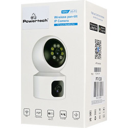 Powertech PT-1338 IP Κάμερα Ασφαλείας Wi-Fi 2MP Full HD με Αμφίδρομη Επικοινωνία