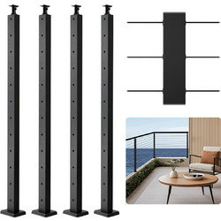 VEVOR Στύλος κιγκλιδώματος καλωδίων 42x1x2 ίντσες με οριζόντια οπή 4JZLGZXHS106REP67001V0