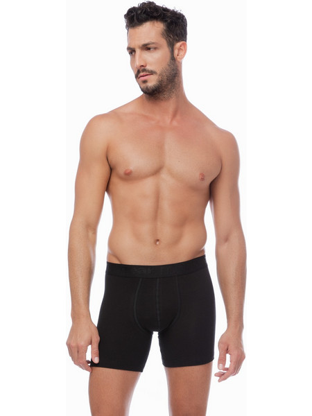 Minerva Ανδρικά Μποξεράκια Σετ 2Pack Μαύρα 90-20518-045