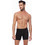 Minerva Ανδρικά Μποξεράκια Σετ 2Pack Μαύρα 90-20518-045