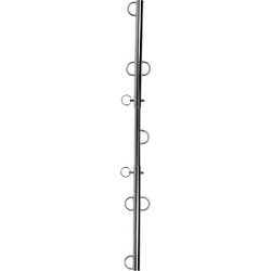 Ouch! Spreader Bar with Multiple Hooks Silver