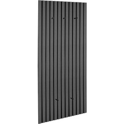 Κρεμάστρα Τοίχου Grace 2270342 50x125cm Black Mirrors & More Mdf