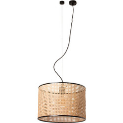 Faro Barcelona Mambo D45 Κρεμαστό Φωτιστικό Οροφής Μονόφωτο E27 Μαύρο Φ45cm 64314-49