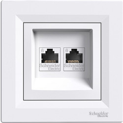 Schneider Asfora Πρίζα πληρ RJ45 cat6 U/UTP Διπλή EPH4800121