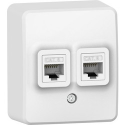 MURATA ΔΙΠΛΗ ΠΡΙΖΑ ΔΙΚΤΥΟΥ ΕΠΙΤΟΙΧΗ 2xRJ45 CAT6 UTP IP20 ΛΕΥΚΗ ACA - 1000223301