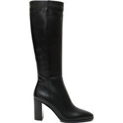 Philippe Lang High Block Heel Boots Black