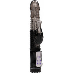 Shots GC Vibrating Dolphin Δονητής Rabbit 22cm Μαύρος