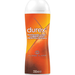 Durex Massage 2 In 1 Ylang Ylang Λιπαντικό Gel Νερού Κόλπου Πρωκτού & Μασάζ 200ml