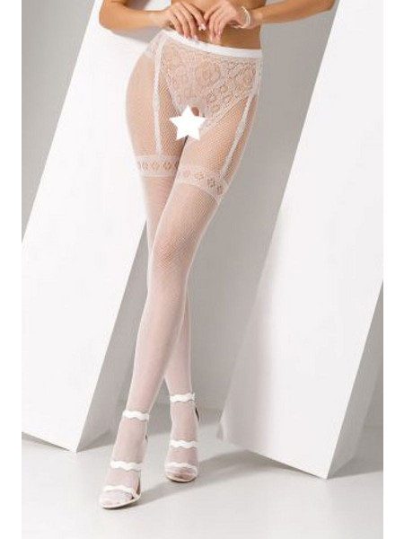 PASSION - BODYSTOCKINGS STRIP PANTY WHITE
