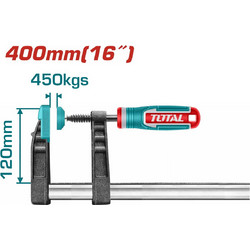 Total THT1321202 Σφιγκτήρας Μαραγκών 120 Χ 400mm