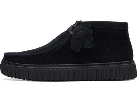 Clarks Ανδρικά Μποτάκια Suede Μαύρα 26173664