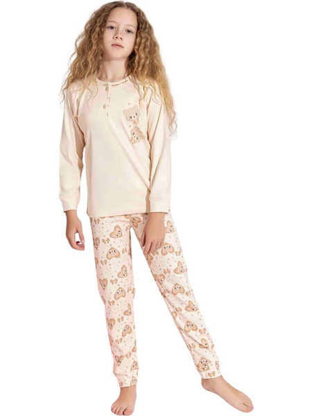 Παιδική Πιτζάμα Κορίτσι Cotton 3260 - ΜΠΕΖ