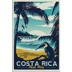 Αφίσα Tropic Costa Rica Puta Vida - Typographic , 29X42 (A3)