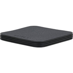 Estia Allure Σουβέρ Πλαστικό Μαύρο 10x10cm 4τμχ Κωδικός: 07-32395