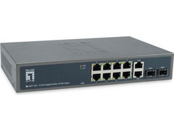 LevelOne GEP-1221 Unmanaged L2 Switch με 10 Θύρες Ethernet 1000Mbps και 2 SFP θύρες