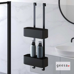 ΜΠΟΥΚΑΛΟΘΗΚΗ ΔΙΠΛΗ 25x11,5 - H65 εκ. FRAME GEESA BLACK MATT