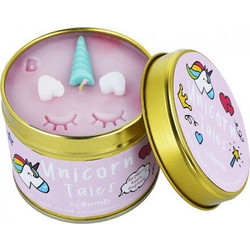 Bomb Cosmetics Unicorn Tales Tinned Candle - Αρωματικό Κερί Χώρου με Βατόμουρο