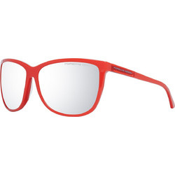 Porsche Design P8590 E Γυναικεία Γυαλιά Ηλίου Τετράγωνα Κοκάλινα Κόκκινα με Γκρι Polarized Φακό