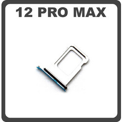 Original for Apple iPhone 12 Pro Max (A2218, A2161) Sim Tray SIM Silver