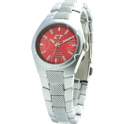 Chronotech Γυναικείο Ρολόι με Ασημί Μεταλλικό Μπρασελέ CC7039L-04M