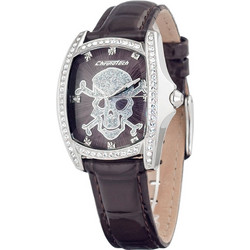 Chronotech Γυναικείο Ρολόι με Γκρι Δερμάτινο Λουράκι CT7988LS-70