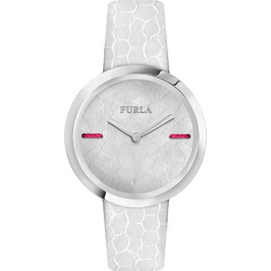Furla Γυναικείο Ρολόι με Λευκό Δερμάτινο Λουράκι R4251110504