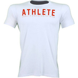 T-SHIRT ATHLETE Λευκό Με Κόκκινο Logo 21167 (H&S)