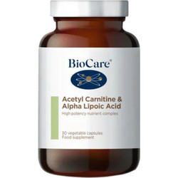 BioCare Acetyl Carnitine & Alpha Lipoic Acid 30 Κάψουλες
