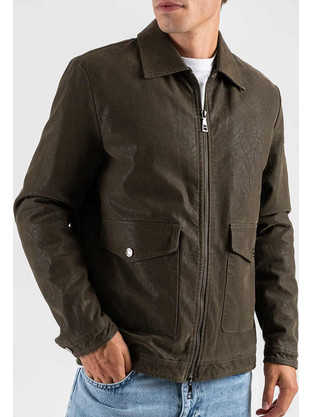 Suede Jacket OVER-D Χακί