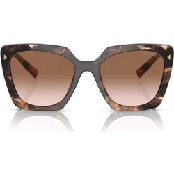 Prada PR23ZS 07R0/A6 Γυναικεία Γυαλιά Ηλίου Τετράγωνα Κοκάλινα Ταρταρούγα με Καφέ Degradee Φακό