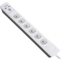Bulle 607053 Πολυπριζο Με Προστασια 6 Θεσεων 3M +2X Usb