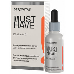 Gerovital Peeling Ενυδατικό Serum Προσώπου με Βιταμίνη C & AHA 30ml