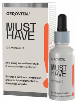 Gerovital Peeling Ενυδατικό Serum Προσώπου με Βιταμίνη C & AHA 30ml