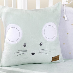 Διακοσμητική Μαξιλαροθήκη Mouse Nima Kids Γαλάζιο 40x40