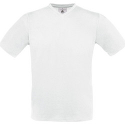 T-Shirt V-Neck Exact B & C White
