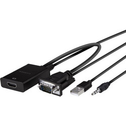 VIVANCO COMPACT ADAPTER HDMI / VGA 0.1m
