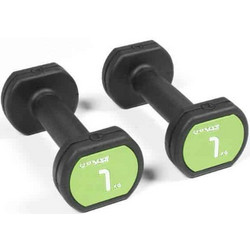 Real-Motion Rubber Dumbells 1Kg (362 50005) Μαύρο