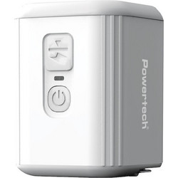 POWERTECH μίνι τρόμπα PT-1553 με φακό, 5W, επαναφορτιζόμενη, λευκή