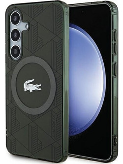 Lacoste IML Blend Monogram MagSafe Back Cover Khaki (Samsung Galaxy S24)