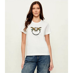 PINKO Μπλουζάκι T-shirt Quentin με κέντημα love birds 100535A33FZ05