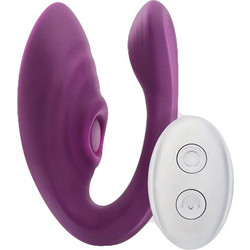 Chisa Novelties Didi Passion Sync Κλειτοριδικός Δονητής για Ζευγάρια με Τηλεχειριστήριο 9.5cm Μωβ