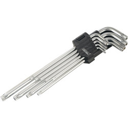 UYUSTOOLS ΣΕΤ 9ΤΜΧ ΚΛΕΙΔΙΑ TORX ΜΑΚΡΙΑ T10/T15/T20/T25/T27/T30/T40/T45/T50 DEC903