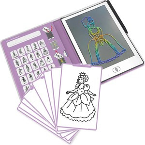 Kidywolf Tablet ζωγραφικής με οθόνη LCD (30 κάρτες) Princess